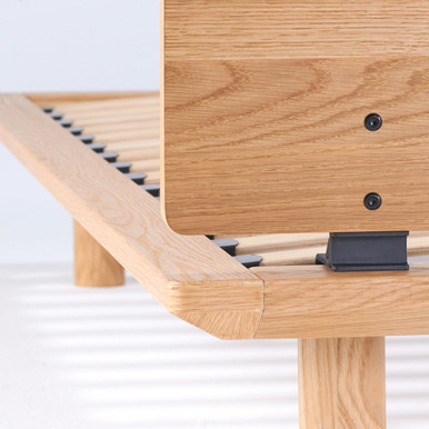 MUJI | Kopfteil für Plattformbettgestell - Double, Eiche Doppelbett