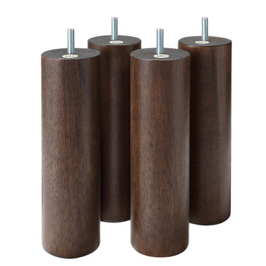MUJI | Holzbeine, 20cm, Braun, 4er‐Set
