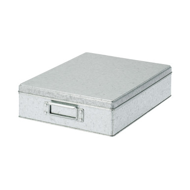 MUJI | Aufbewahrungsbox aus Zink – 26 x 34 8,5