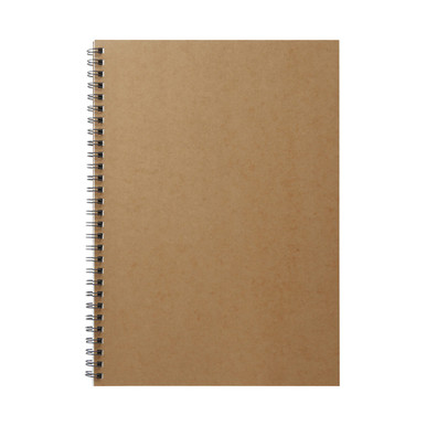 MUJI | Doppelringnotizbuch B5, liniert, beige, 48 Blatt B5