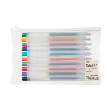 MUJI | Glatte Gelstifte farbig - 0.5 mm 10 Stk.