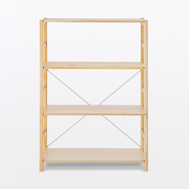 MUJI | Regal aus Kiefernholz, breit, M