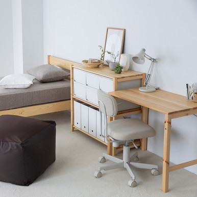 MUJI | Regal aus Kiefernholz, breit, S