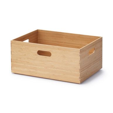 MUJI | Stapelbare Aufbewahrungsbox aus Bambus – 37 x 26 16,5 cm