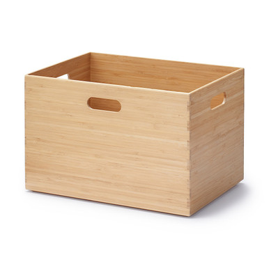 MUJI | Stapelbare Aufbewahrungsbox aus Bambus – 37 x 26 24,5 cm