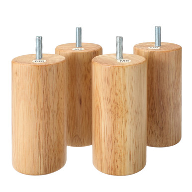 MUJI | Holzbeine, 12cm, Natur, 4er‐Set