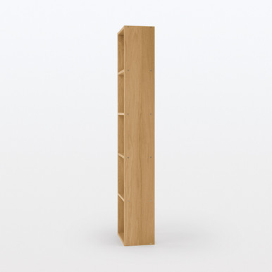 MUJI | Stapelbares Regal mit 5 Fächern, schmal, Eiche