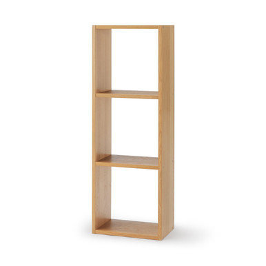 MUJI | Stapelbares Regal mit 3 Fächern, schmal, Eiche