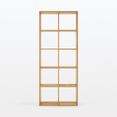 MUJI | Stapelbares Regal, Set 5 x 2, Eiche 2