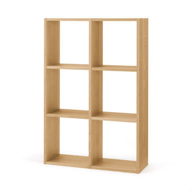 MUJI | Stapelbares Regal, Set 3 x 2, Eiche Beige 2