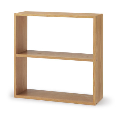 MUJI | Stapelbares Regal mit 2 Fächern, breit, Eiche