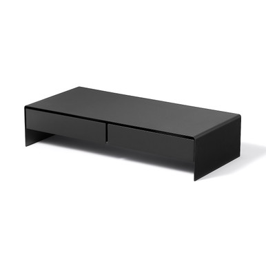 MUJI | Monitorständer mit Schublade aus Stahl, breit