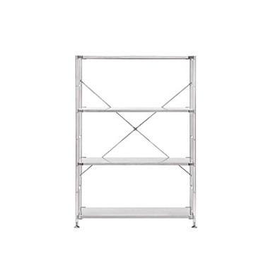 MUJI | Edelstahl-Regaleinheit - Breite 86 cm 4 Ebenen