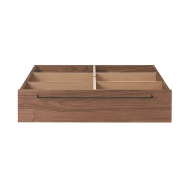 MUJI | Plattformbett ‐ Unterbettkasten, Walnuss, L (Höhe 19 cm)