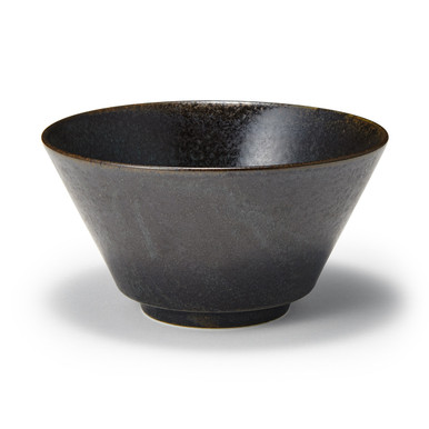 MUJI | Mino-Keramik – Schale — schwarz glasiert, Ø 15.8 cm