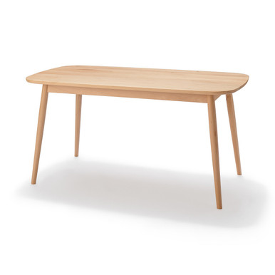 MUJI | Tisch mit abgerundeten Beinen aus massiver Buche — medium