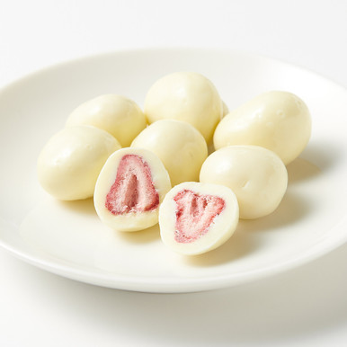 MUJI | Erdbeeren in weißer Schokolade, 80g 8140