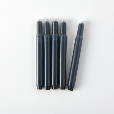 MUJI | Füllfederhalter‐Tintenpatronen ‐ Schwarz, 5er‐Pack