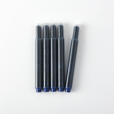 MUJI | Füllfederhalter‐Tintenpatronen ‐ Blau‐Schwarz, 5er‐Pack
