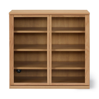 MUJI | Eichenschrank mit Glastüren
