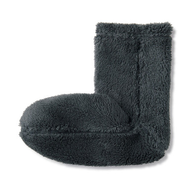 MUJI | Herren-Haussocken aus recyceltem Polyester-Boa-Fleece Dunkelbeige 42 - 44