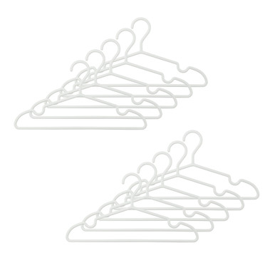 MUJI | Kleiderbügel – 10er-Pack Weiß