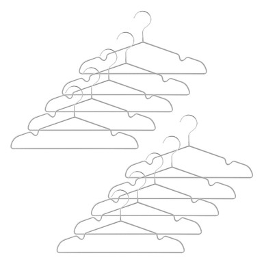 MUJI | Aluminium-Kleiderbügel – 10er-Pack Silber