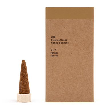 MUJI | Räucherkegel Hinoki – Packung mit 20 Stück