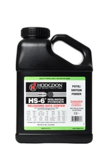 Container of Hodgdon HS6 Powder