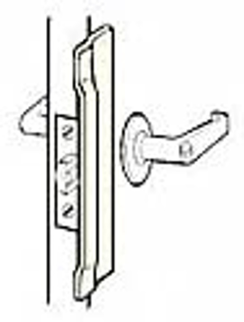 Don-jo NLP-206-PC Prime Coated 6" Narrow Commercial Latch Protector For Outswinging Doors