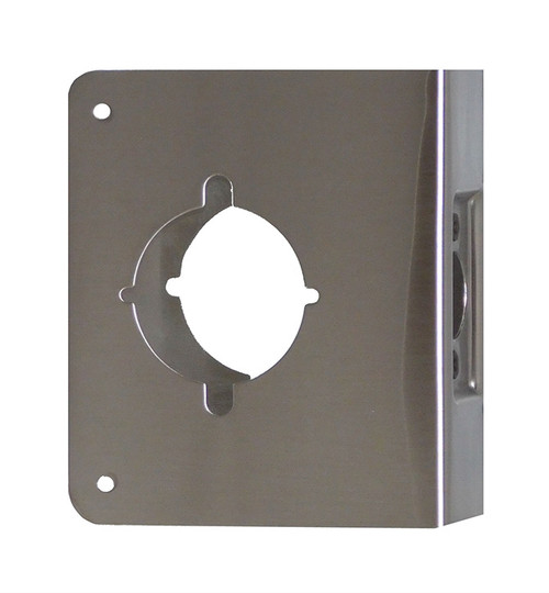 Don-Jo 5K-CW 22 Gauge Stainless Steel Wrap-Around Plate, Satin Stainless Steel Finish, 4-3/4" Width x 5-1/2" Height, for Sargent Lever Lock