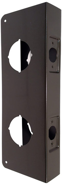 Don-Jo 942-CW 22 Gauge Stainless Steel Classic Wrap-Around Plate, Oil Rubbed Bronze Finish, 4" Width x 9" Height, for Double Lock Combination Locksets