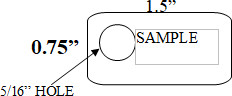 1.5 inch by .75 inch cable tag diagram