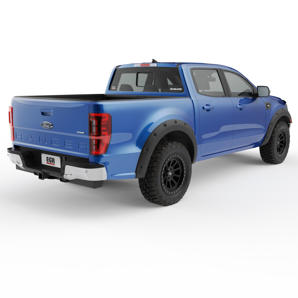 Textured Pocket Rivet Bolt Fender Flares Set For 19-22 Ford Ranger 6