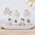 Gold cake toppers featuring the phrase "Oh Baby,"on a white plate, perfect for celebrating your baby shower.