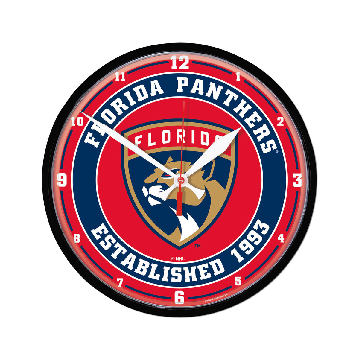 Florida Panthers Round Wall Clock