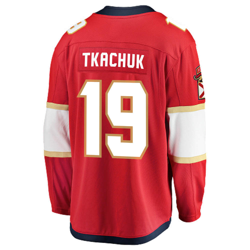Florida Panthers Matthew Tkachuk #19 Breakaway Home Replica Jersey