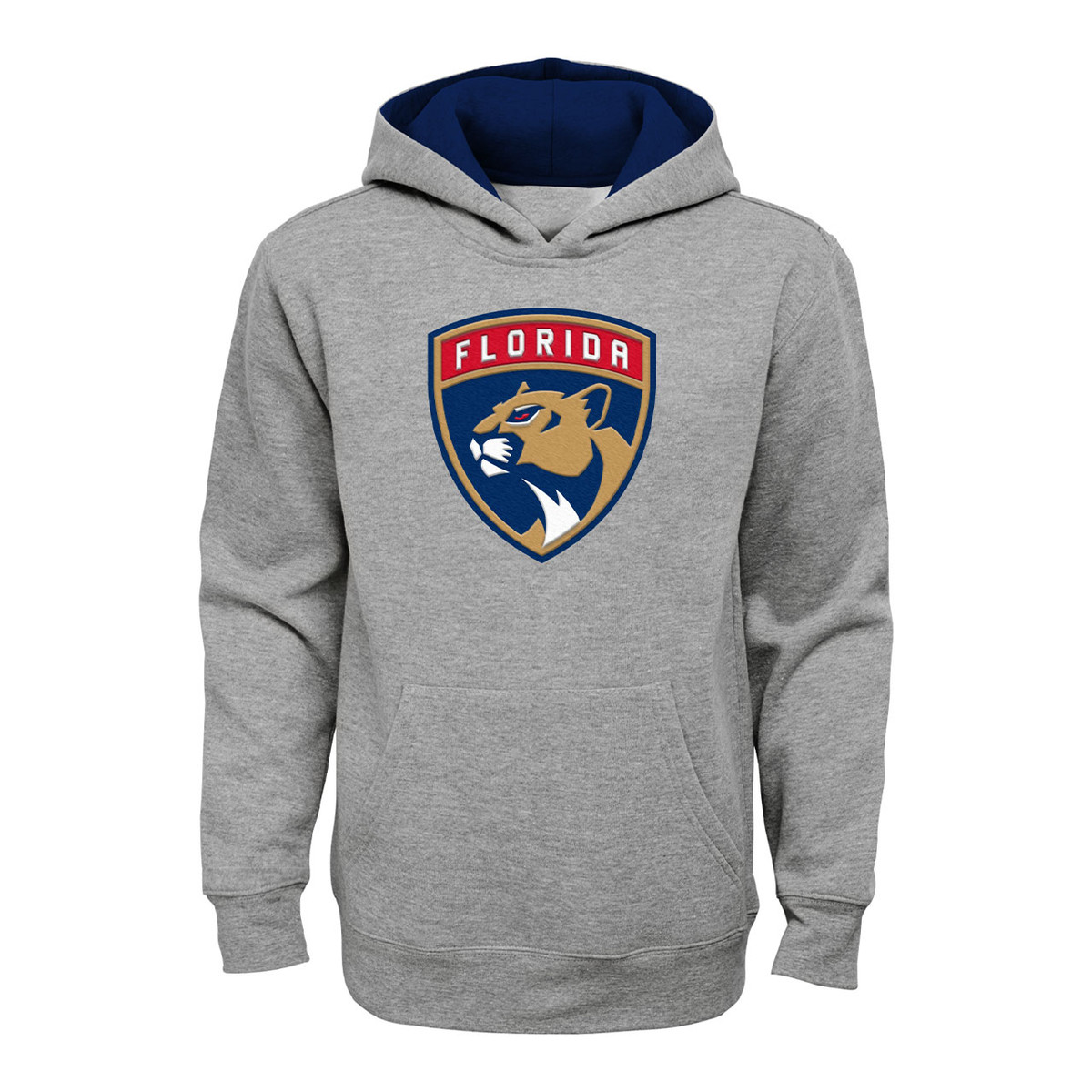 Florida Panthers Youth Gray Prime Hood Sweatshirt - FLA TEAM SHOP