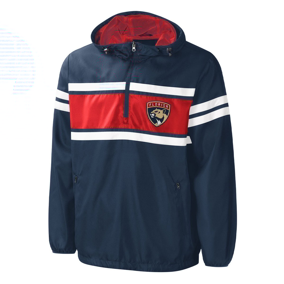 Florida Panthers Game Score 1/2 Zip Hood Pullover