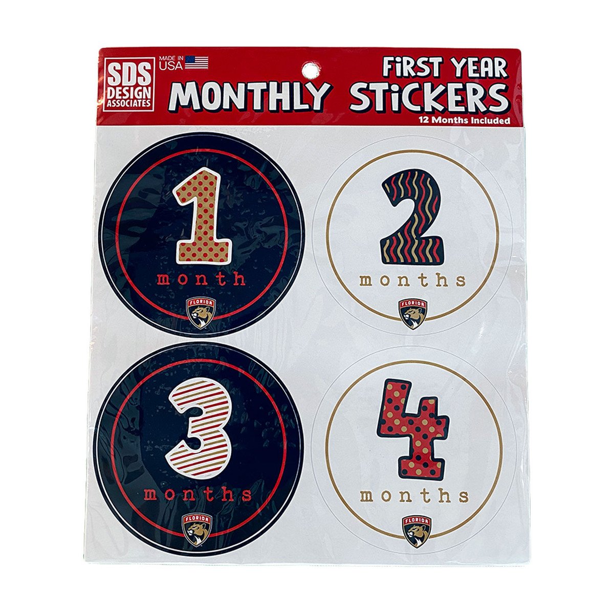 first year monthly stickers
