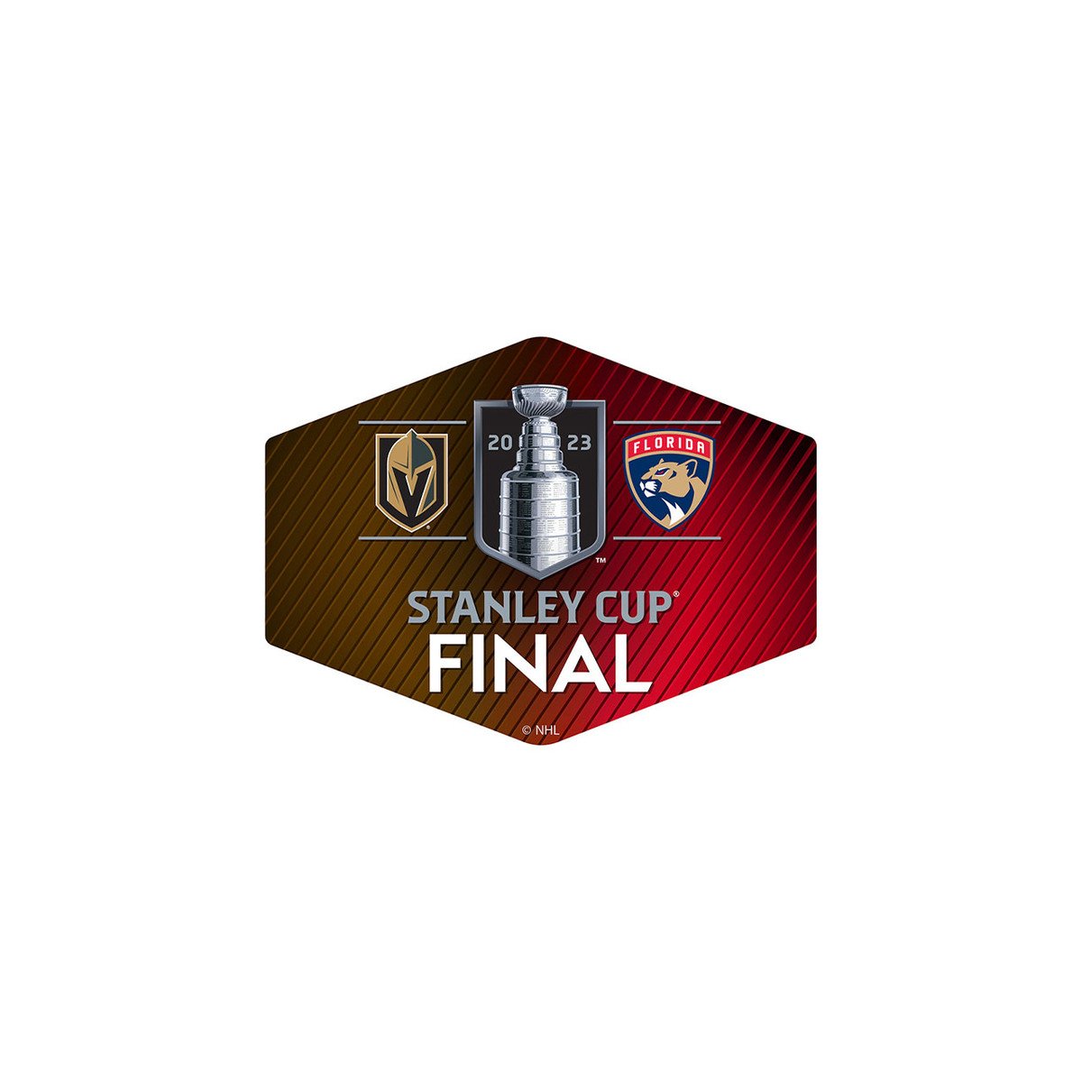 Florida Panthers 2023 Stanley Cup Final Dueling Hexagon Pin