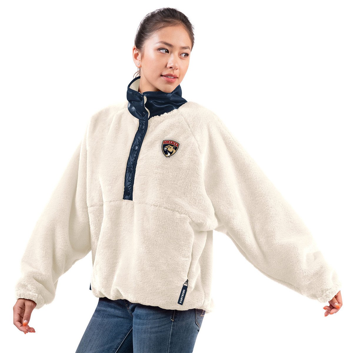 Florida Panthers Women's Center Field 1/2 Snap Pullover