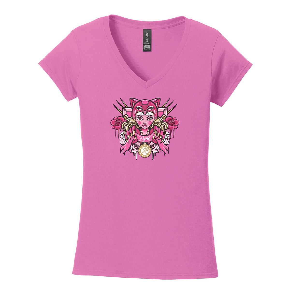 Florida Panthers Women's Pink in the Rink V-Neck Shirt