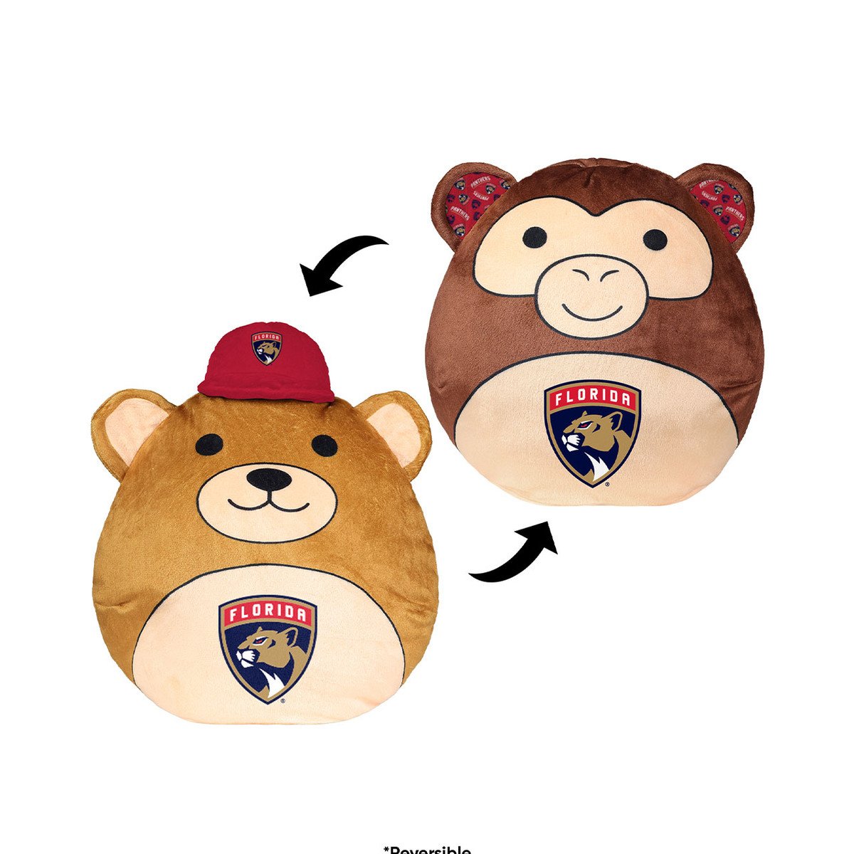 Florida Panthers Plush Squisherz Reversible Bear/Monkey