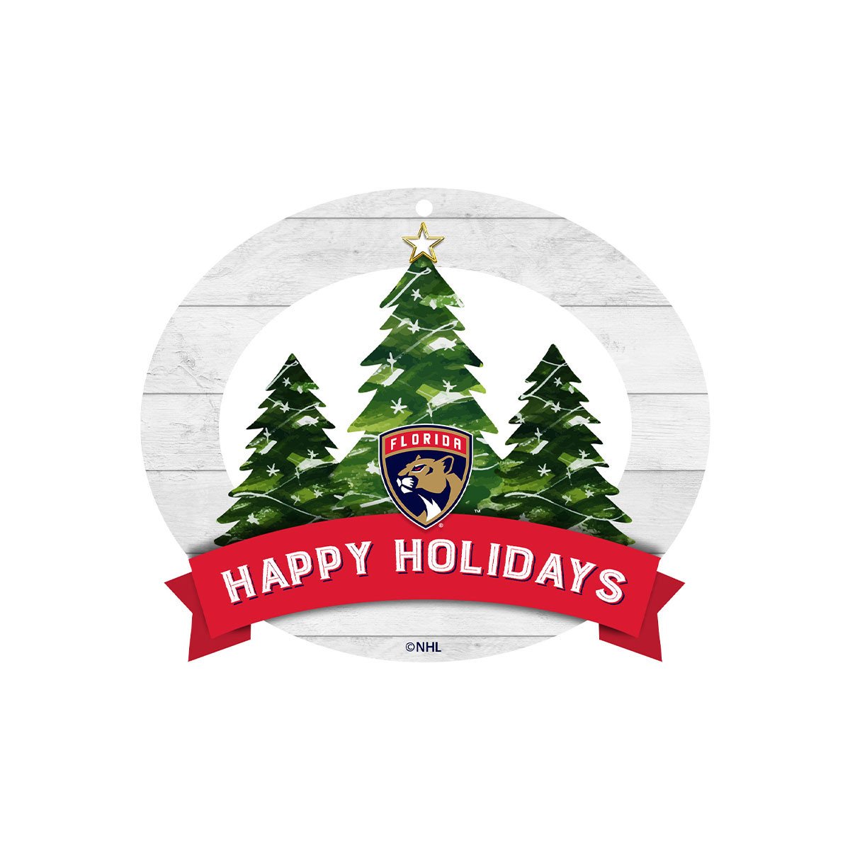 Florida Panthers Holiday Tree Ornament