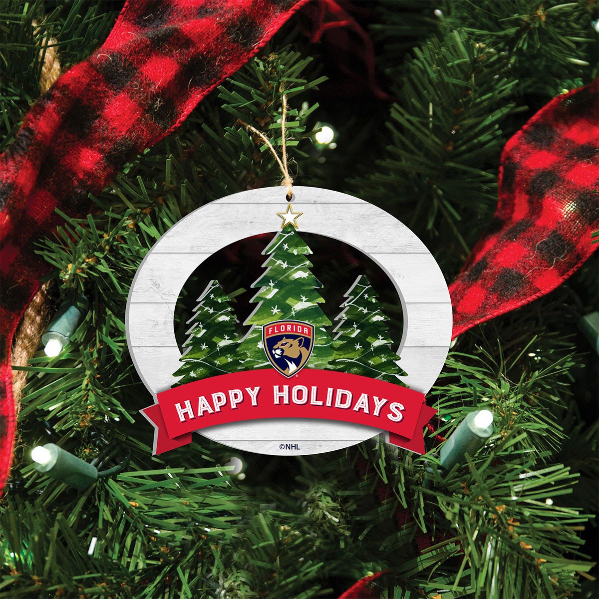 Florida Panthers Holiday Tree Ornament