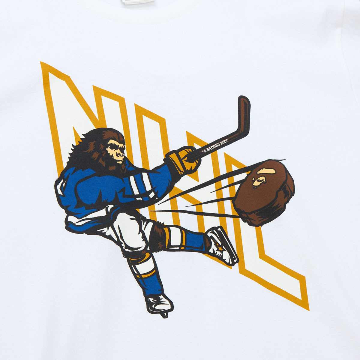 BAPE®︎ x Mitchell & Ness x NHL White T-Shirt