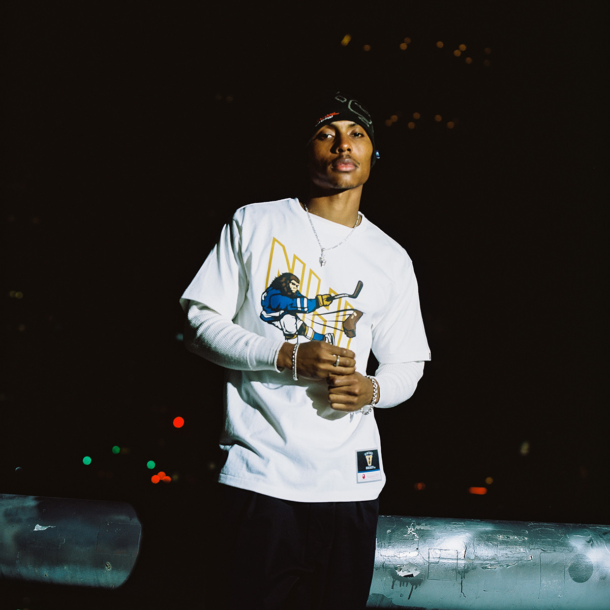 BAPE®︎ x Mitchell & Ness x NHL White T-Shirt - FLA TEAM SHOP