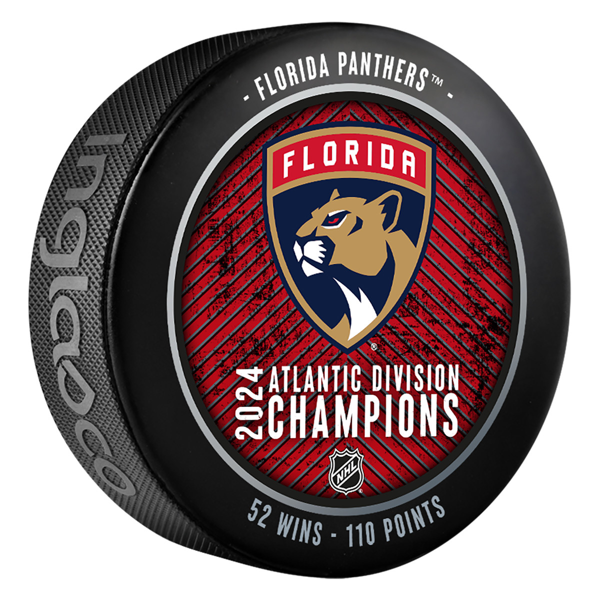 Florida Panthers 2024 Stanley Cup Playoff Division Champs Puck
