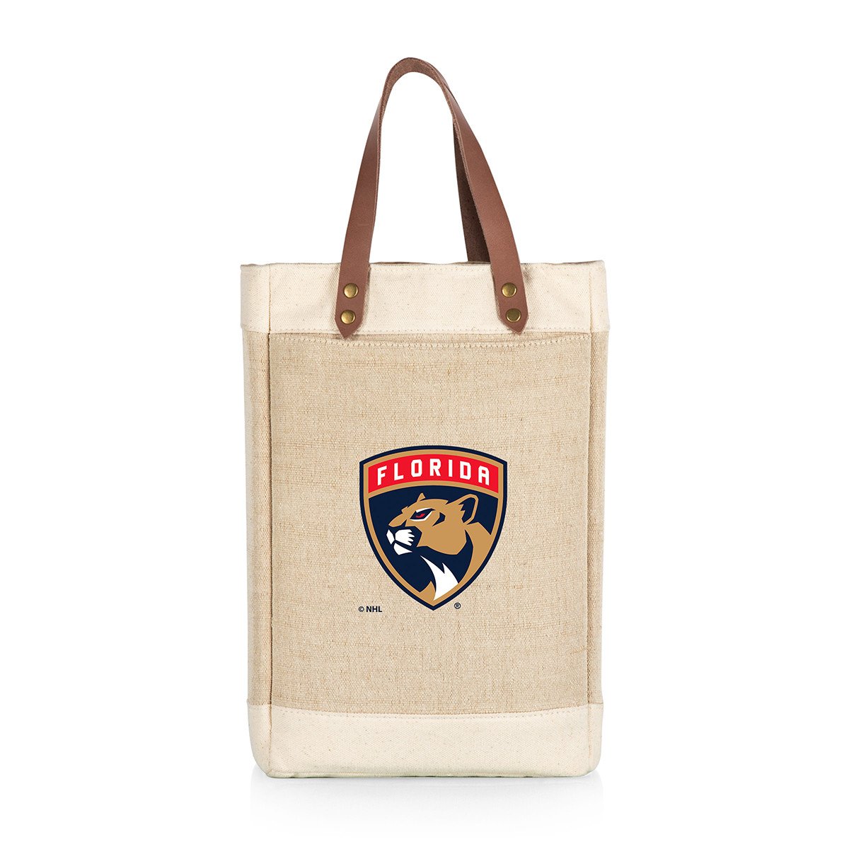 Florida Panthers Jute 2 Bottle Insulated Wine Bag